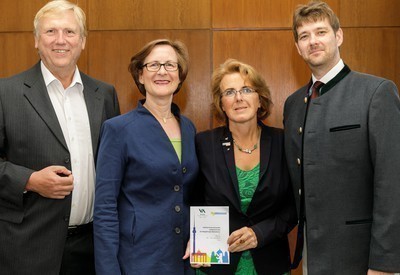 v.l.n.r: Manfred Baldschus (1988 - 1996), Liane Knüppel (2010 - 2018), Solveig Palm (1996 - 2004), Sebastian Dreßler (2004 - 2010), es fehlt Jürgen Frölich (1987 - 1988)