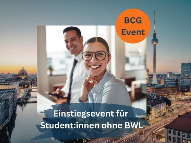 BCG-Einstiegsevent für Student:innen ohne BWL